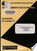 El influjo de capitales al Perú, 1990-1998
