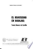 El krausismo en Badajoz