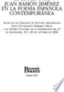 El legado de Juan Ramón Jiménez en la poesía española contemporánea