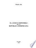 El léxico disponible de la República Dominicana