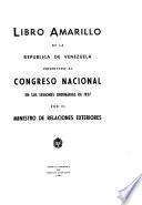 El libro amarillo de los Estados Unidos de Venezuela