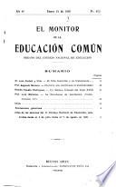 El Monitor de la educación común