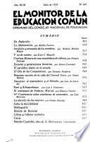 El Monitor de la educación común