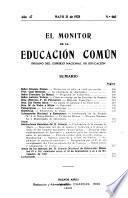 El Monitor de la educación común