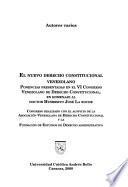 El nuevo derecho constitucional venezolano