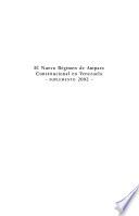 El nuevo régimen del amparo constitucional en Venezuela