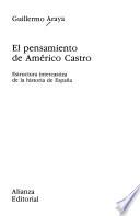 El pensamiento de Américo Castro