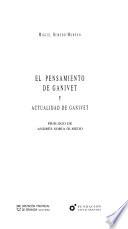 El pensamiento de Ganivet
