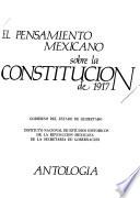 El Pensamiento mexicano sobre la Constitución de 1917