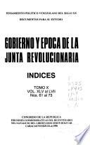 El Pensamiento político venezolano del siglo XX.: Tomo X, vol. XLV al LVII, nos. 61 al 73