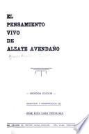 El pensamiento vivo de Alzate Avendaño