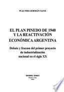 El plan Pinedo de 1940 y la reactivación económica argentina