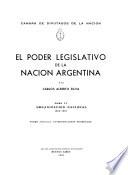 El poder legislativo de la nación argentina