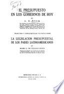 El presupuesto en los gobiernos de hoy