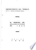 El problema del salario minimo en 1936