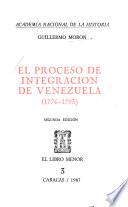 El proceso de integración de Venezuela, 1776-1793