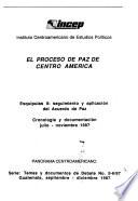El Proceso de paz de Centro América