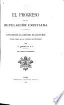 El progreso en la revelación cristiana
