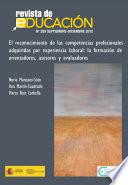 El reconocimiento de las competencias profesionales adquiridas por experiencia laboral: la formación de orientadores, asesores y evaluadores