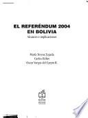 El referéndum 2004 en Bolivia