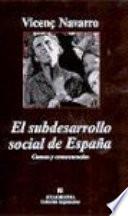 El subdesarrollo social de España