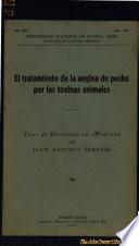 El tratamiento de la angina de pecho por las toxinas animales ...