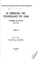 El tribunal del Consulado de Lima: Cuaderno de Juntas, 172-1727