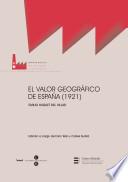 El valor geográfico de España (1921)