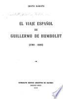 El viaje español, 1799-1800