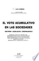 El voto acumulativo en las sociedades