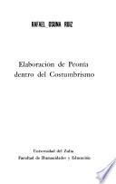 Elaboración de Peonía dentro del costumbrismo