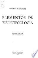 ELementos de bibliotecología