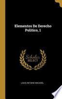 Elementos de Derecho Politico, 1