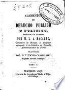 Elementos de derecho público y político
