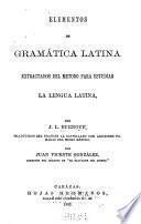 Elementos de gramática latina