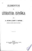Elementos de literatura española
