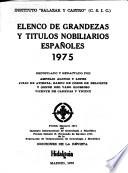 Elenco de grandezas y títulos nobiliarios españoles