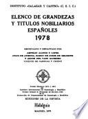 Elenco de grandezas y títulos nobiliarios españoles