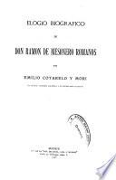 Elogio biografico de Don Ramón Mesonero Romanos