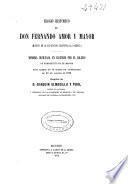 Elogio histórico de D. Fernando Amor y Mayor (muerto en la Expedición científica al Pacífico)