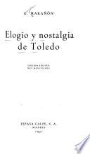 Elogio y nostalgia de Toledo
