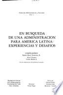 En búsqueda de una administración para América Latina