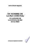 En nombre de la paz comunal