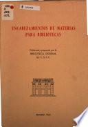 Encabezamientos de materias para bibliotecas