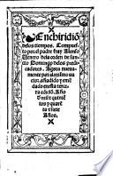 Enchiridion de los tiempos (etc.)