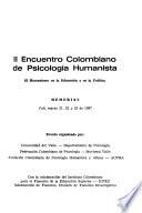 Encuentro Colombiano de Psicologia Humanista