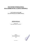 Encuentro internacional de académicos de la lengua española