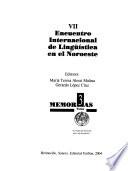 Encuentro Internacional de Lingüística en el Noroeste