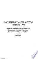 Encuentro y alternativas, Venezuela 1994