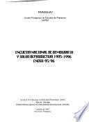 Encuesta nacional de demografía y salud reproductiva, 1995-1996